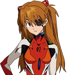 ❤️ Asuka Langley Soryu Neon Genesis Evangelion anime, character, Asuka Langley, Evangelion, anime girl telegram sticker