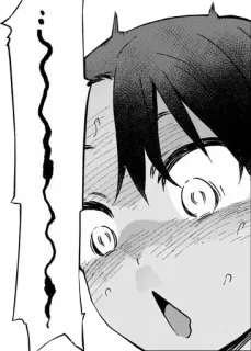 🖤 anime, manga, cartoon, excited, expression telegram sticker