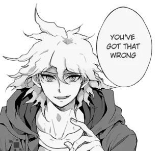 💛 Nagito Komaeda Danganronpa You've got that wrong Anime, Mangá, Danganronpa, Nagito, Komaeda telegram sticker