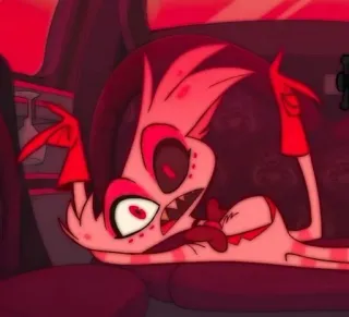 💝 Angel Dust Hazbin Hotel Cartone animato, Demone, Antro, Hazbin Hotel, Angel Dust telegram sticker
