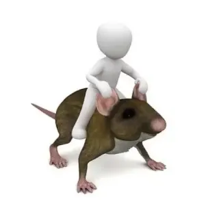 🐀 figure, rat, animal, stick figure telegram sticker