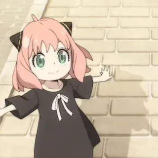 🍄 Anya Forger Spy x Family Anya Forger, Spy x Family, Anime, słodkie, Manga, Kreskówka, Postać telegram sticker