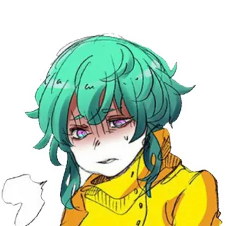 🤧 Anime, Manga, Chica, Dibujo animado, Ilustración, Personaje telegram sticker