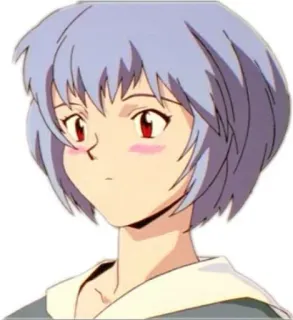 🥢 Rei Ayanami Neon Genesis Evangelion Аниме, Манга, Рей, Аянами, Евангелион telegram sticker