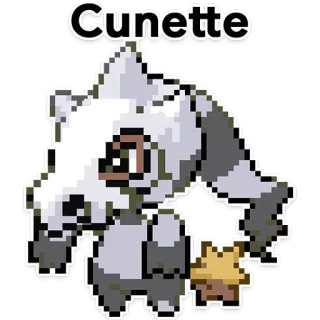 😛 Cunette ポケモン, カラカラ, ドクロ, 骨, ピクセルアート, ゲームキャラクター telegram sticker