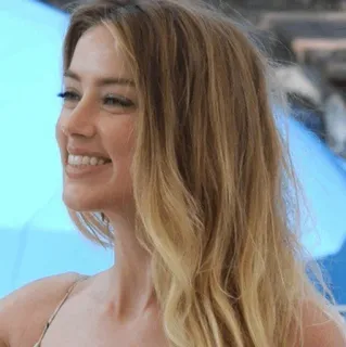 🥀 Amber Heard actress, person, woman, celebrity, smile telegram sticker