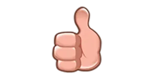 👍 Daumen hoch, Like, Emoji, Positiv, Zustimmung, Gut whatsapp sticker