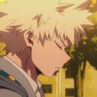 🍺 Katsuki Bakugo My Hero Academia Anime, Katsuki Bakugo, My Hero Academia, Karakter, Manga telegram sticker