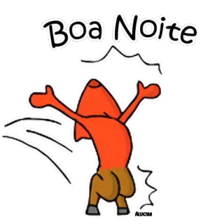 😚 Boa Noite bonne nuit, salutation, dessin animé, bonne nuit telegram sticker