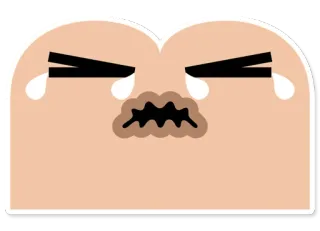 😭 chorando, triste, chateado, emoji, desenho animado, expressão telegram sticker
