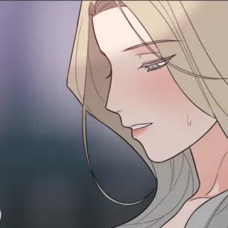 😩 femme, personne, animé, blonde, cheveux, expression du visage telegram sticker