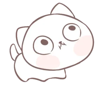 😳 แมว, น่ารัก, สัตว์, ลูกแมว, สติกเกอร์, การ์ตูน telegram sticker