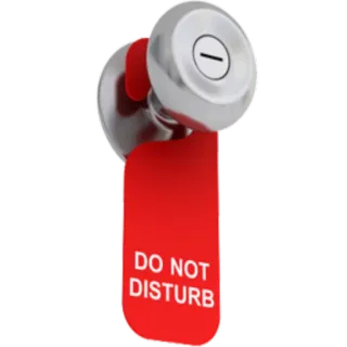 🤐 DO NOT
DISTURB Jangan Ganggu, Privasi, Hotel, Gantungan Pintu, Tanda, Kamar whatsapp sticker