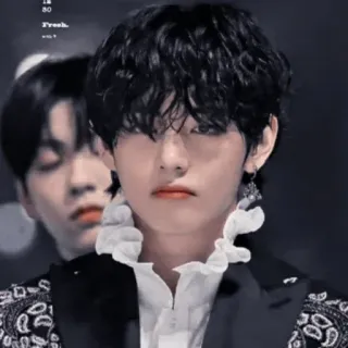 ▫️ V Fresh. kpop, idol, piosenkarz, v, bts, moda telegram sticker