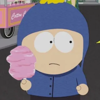 🙁 Craig Tucker South Park Cotton Candy cartoon, comedy, tv show, animated, character, cotton candy telegram sticker