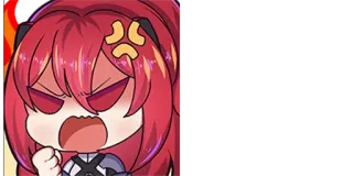 🤬 angry, anime, cartoon, chibi, meme, character telegram sticker
