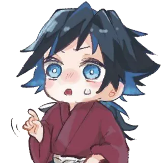 😧 Giyu Tomioka Demon Slayer Anime, Thanh Gươm Diệt Quỷ, Giyu Tomioka, Chibi, Manga, Dễ thương telegram sticker