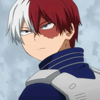 🥢 Shoto Todoroki My Hero Academia Anime, Manga, Shoto Todoroki, My Hero Academia, Bohater, Quirk telegram sticker
