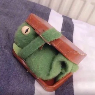 😩 Kermit Kermit la rana, Muppets, juguete, rana, marioneta, funda telegram sticker