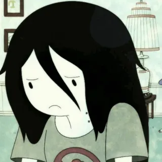 🖤 Marceline Adventure Time Мультфильм, Вампир, Анимация, Марселин, Время приключений telegram sticker