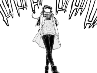 🚶‍♀️ Komi Shouko Komi Can't Communicate Komi, Shouko, Anime, Mangá, Personagem, Feminino, Cachecol, Komi Can't Communicate whatsapp sticker