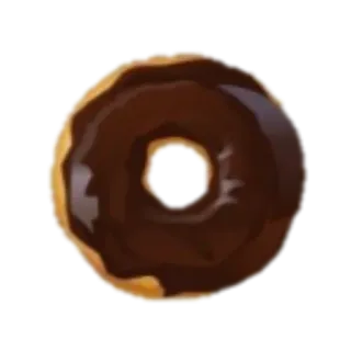 🍩 dona, chocolate, pastelería, postre, dulce, comida, antojo, horneado telegram sticker
