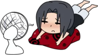 😩 Itachi Uchiha Naruto 动漫, 卡通, 宇智波, 粉丝, 放松 telegram sticker