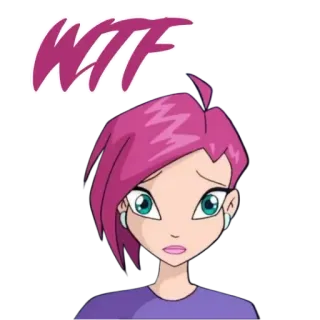 ⁉ WTF hoạt hình, cảm xúc, biểu cảm, wtf, câu hỏi telegram sticker