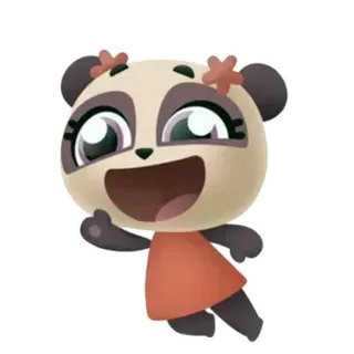 😵 Panda, Cartone animato, Animale, Adesivo, Personaggio telegram sticker