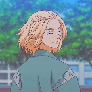 😊 Manjiro Sano Tokyo Revengers Anime, Biondo, Tokyo Revengers, Manjiro Sano, Mikey telegram sticker