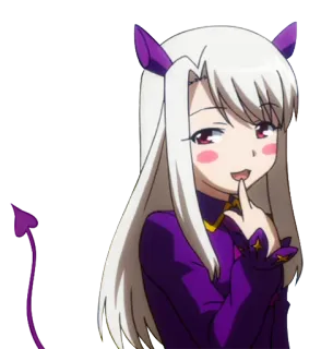 😈 Illyasviel von Einzbern Fate/kaleid liner Prisma Illya アニメ, キャラクター, イリヤスフィール, 魔法少女, かわいい, プリズマ☆イリヤ telegram sticker