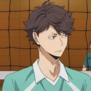 😒 Oikawa Tooru Haikyuu!! Anime, Haikyuu, Oikawa, Oikawa Tooru, Siatkówka, Postać telegram sticker