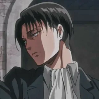🌟 Levi Ackerman Attack on Titan anime, attack on titan, levi, aot telegram sticker