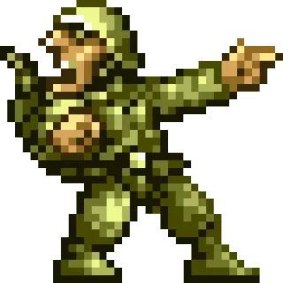 👉 soldato, militare, pixel, gioco, sparatutto telegram sticker