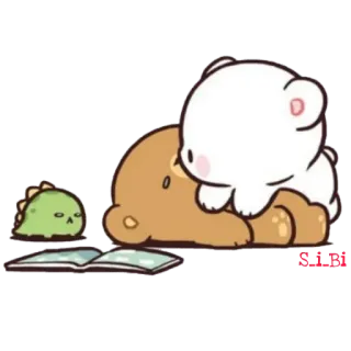 😲 S.J.L 熊, 可爱, 动物, 卡通 telegram sticker