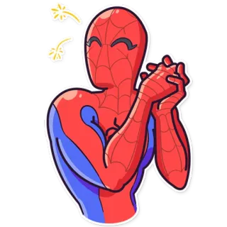😊 Spider-Man marvel, superheld, spiderman, comic, freundlich, positiv whatsapp sticker