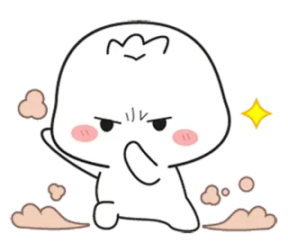 🌟 злой, мультяшный, милый, выражение, персонаж telegram sticker