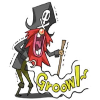 👤 Groowl! bajak laut, kartun, laut, samudra, karakter, stiker whatsapp sticker
