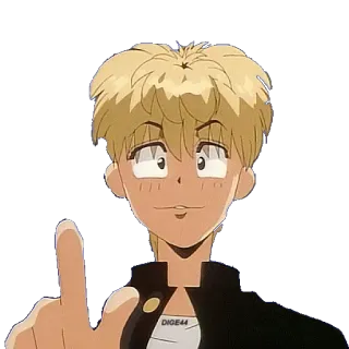 ☝ Anime, Charakter, Stinkefinger, Geste whatsapp sticker