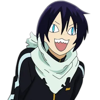 😆 Yato Noragami Аниме, Мультфильм, Персонаж, Ято, Норагами whatsapp sticker