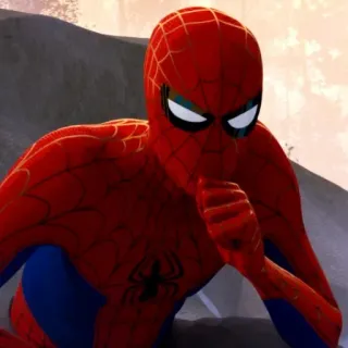 🤔 Spider-Man Spider-Man, Marvel, superhero, comic book, cartoon, character, animation telegram sticker