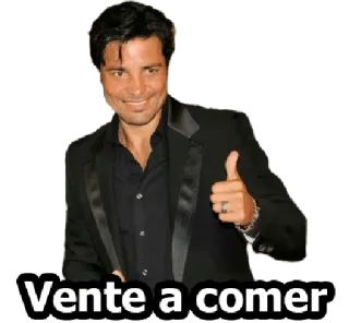 😉 Chayanne Vente a comer Chayanne, cantor, espanhol, comida, pop star telegram sticker