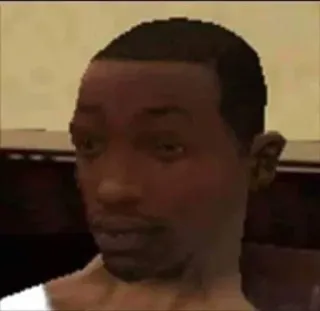 🌟 CJ Grand Theft Auto: San Andreas CJ, Grand Theft Auto, GTA, San Andreas, Videospiel, Charakter telegram sticker