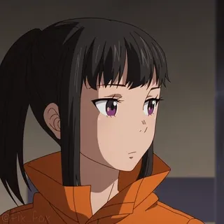 😅 @fix_fox Anime, Mujer, Fire Force, Personaje, Maki Oze telegram sticker