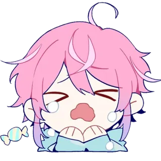😭 anime, crying, kawaii, cute, pastel telegram sticker
