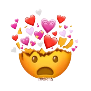 💗 DUXCHESS 絵文字, ハート, 愛, 衝撃, サプライズ telegram sticker
