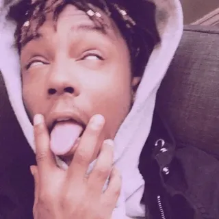 😛 Juice WRLD rapper, nhạc sĩ, ca sĩ, chết, lưỡi telegram sticker