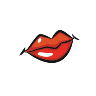 💋 lábios, boca, vermelho, beijo whatsapp sticker