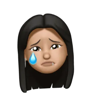 🥲 crying, sad, emoji, avatar, tear, face telegram sticker