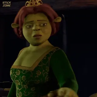 🫑 Princess Fiona Shrek princesse, ogre, dessin animé, film, fantaisie telegram sticker